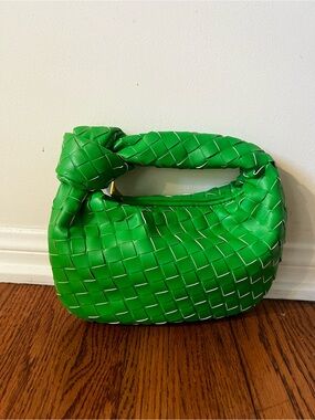 Green Woven Mini Bag - Designer Style